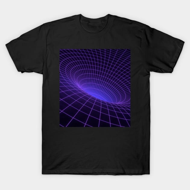 Black hole purple graph T-Shirt by DesignIndex